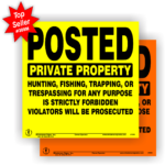 Posted Private Property Sign ALUMINUM