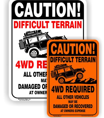 Caution Difficult Terrain