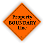 Diamond Orange Aluminum Boundary Marker Posted Sign