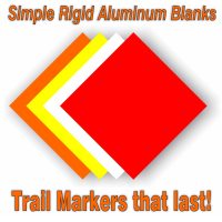 Blank Aluminum Trail Markers