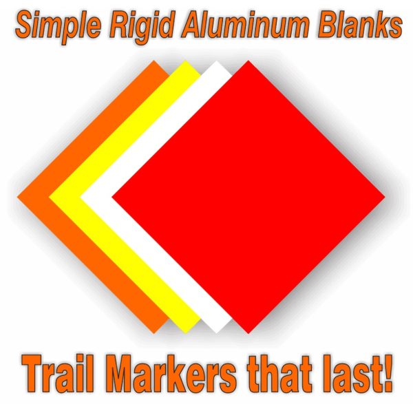 Blank Aluminum Trail Markers