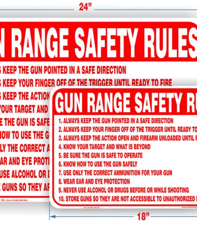 Gun Range Safety rules info