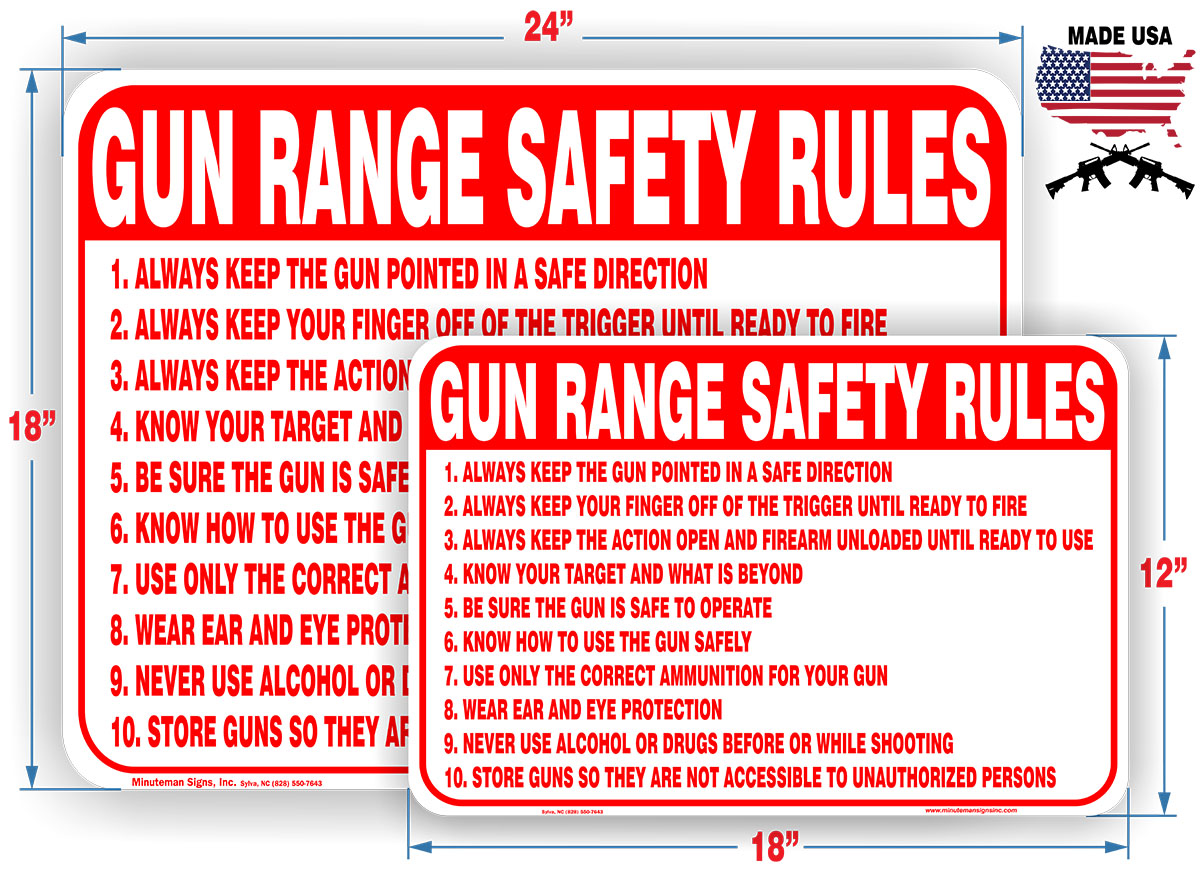 Gun Range Safety Rules specifications Gun Range Safety rules info