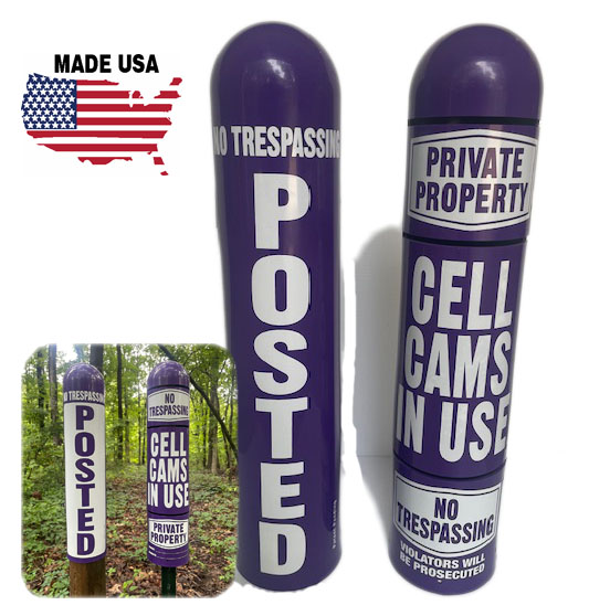 Slotloc 360 cellular camera purple sign