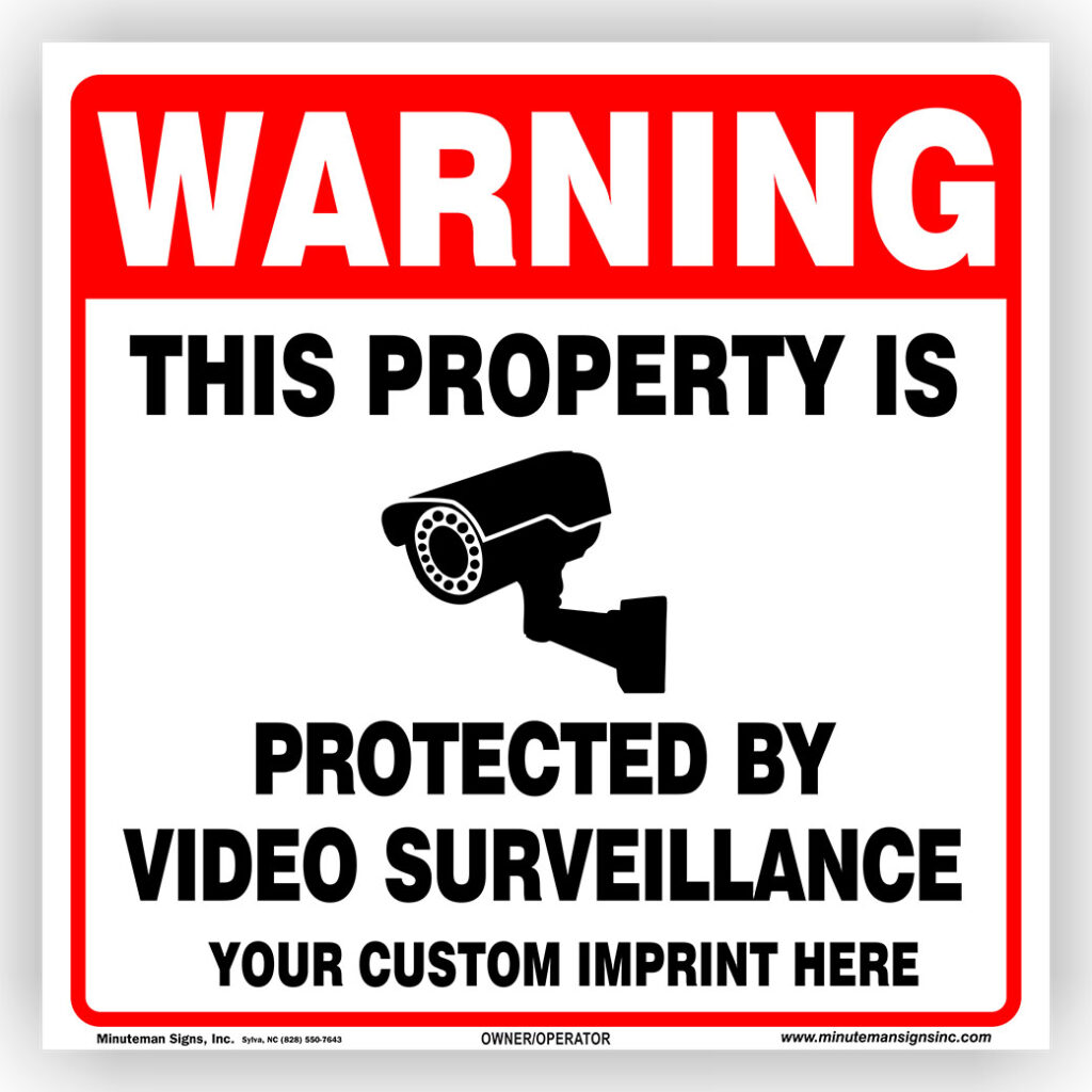 Warning video surveillance