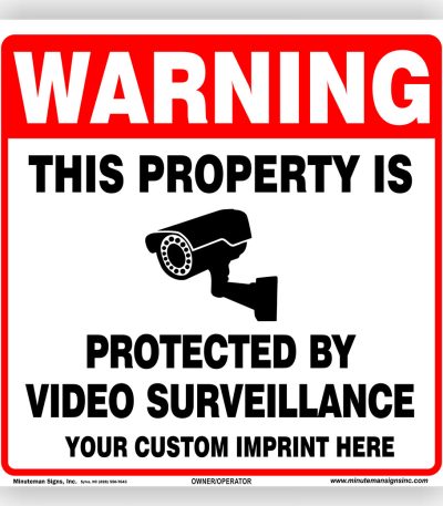 Warning video surveillance