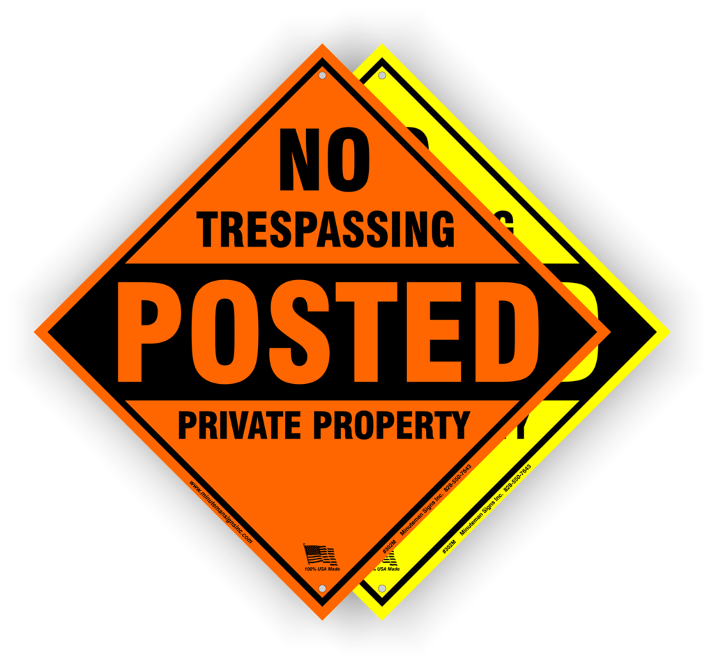 aluminum posted signs