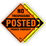 aluminum posted signs