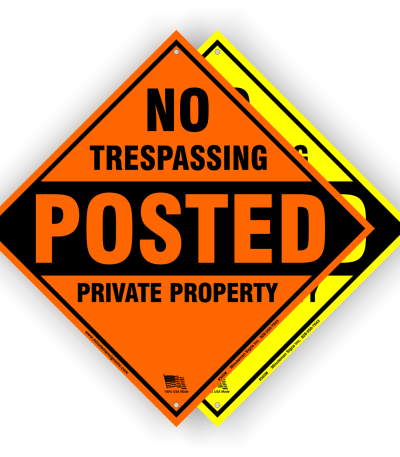 aluminum posted signs