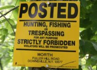 custom no trespassing