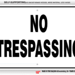 No Trespassing