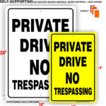 Private Drive Sign