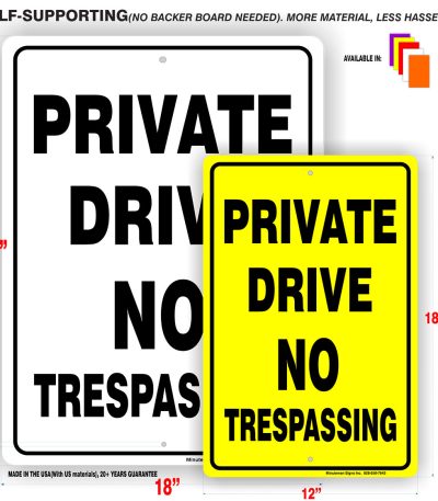 Private Drive Sign